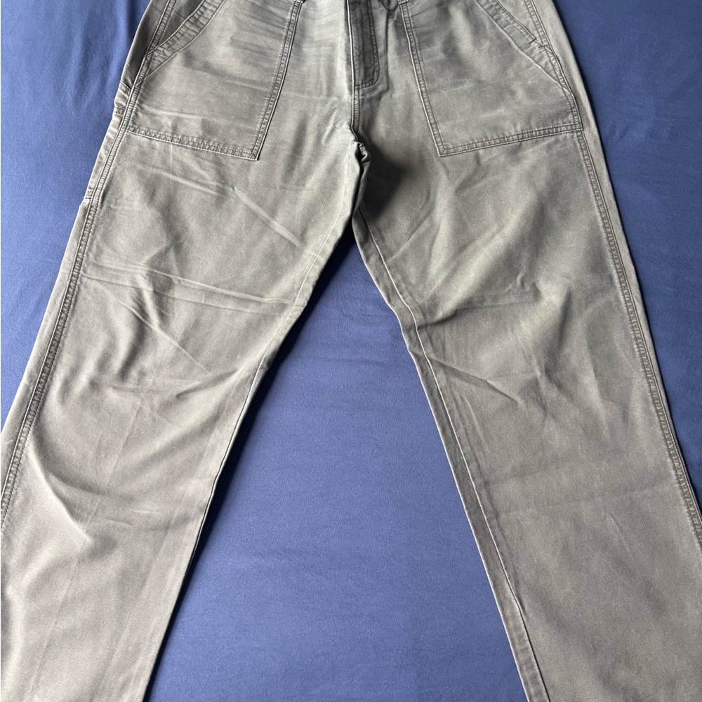 Olive Green Casual Pants